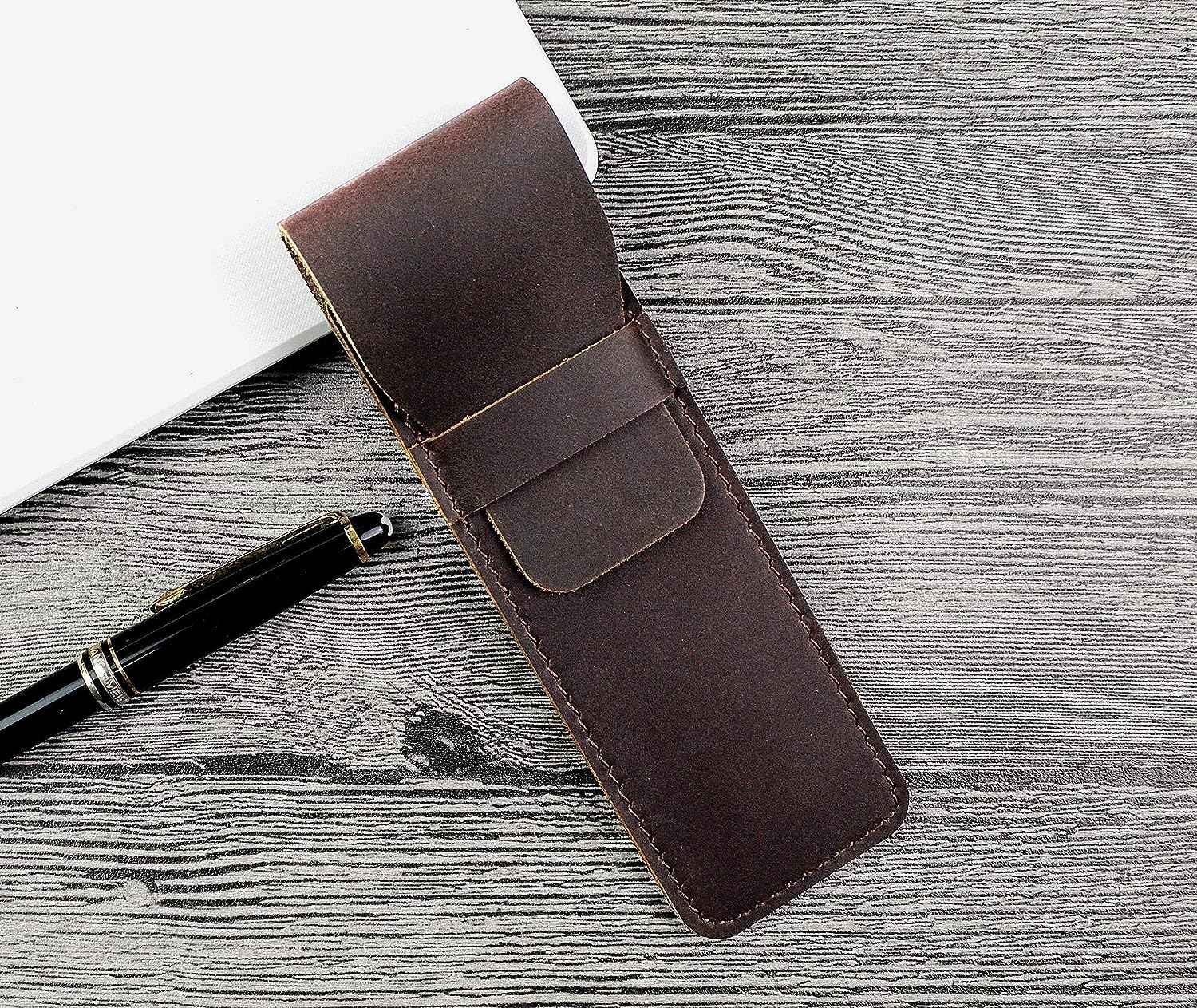 Leather Fountain Pen Pouch Case - TTpen