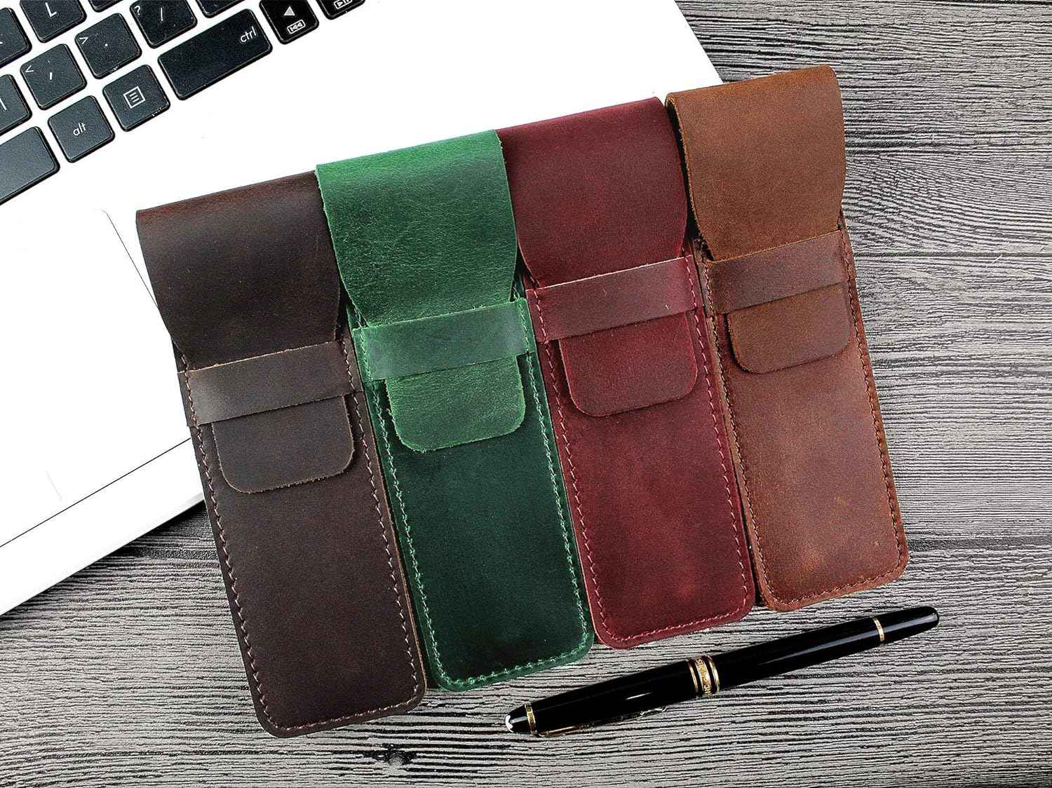 Leather Fountain Pen Pouch Case - TTpen