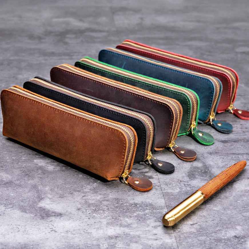 Genuine Leather Pencil Case (Pens,Cables,Stationery and Personal Items) - TTpen