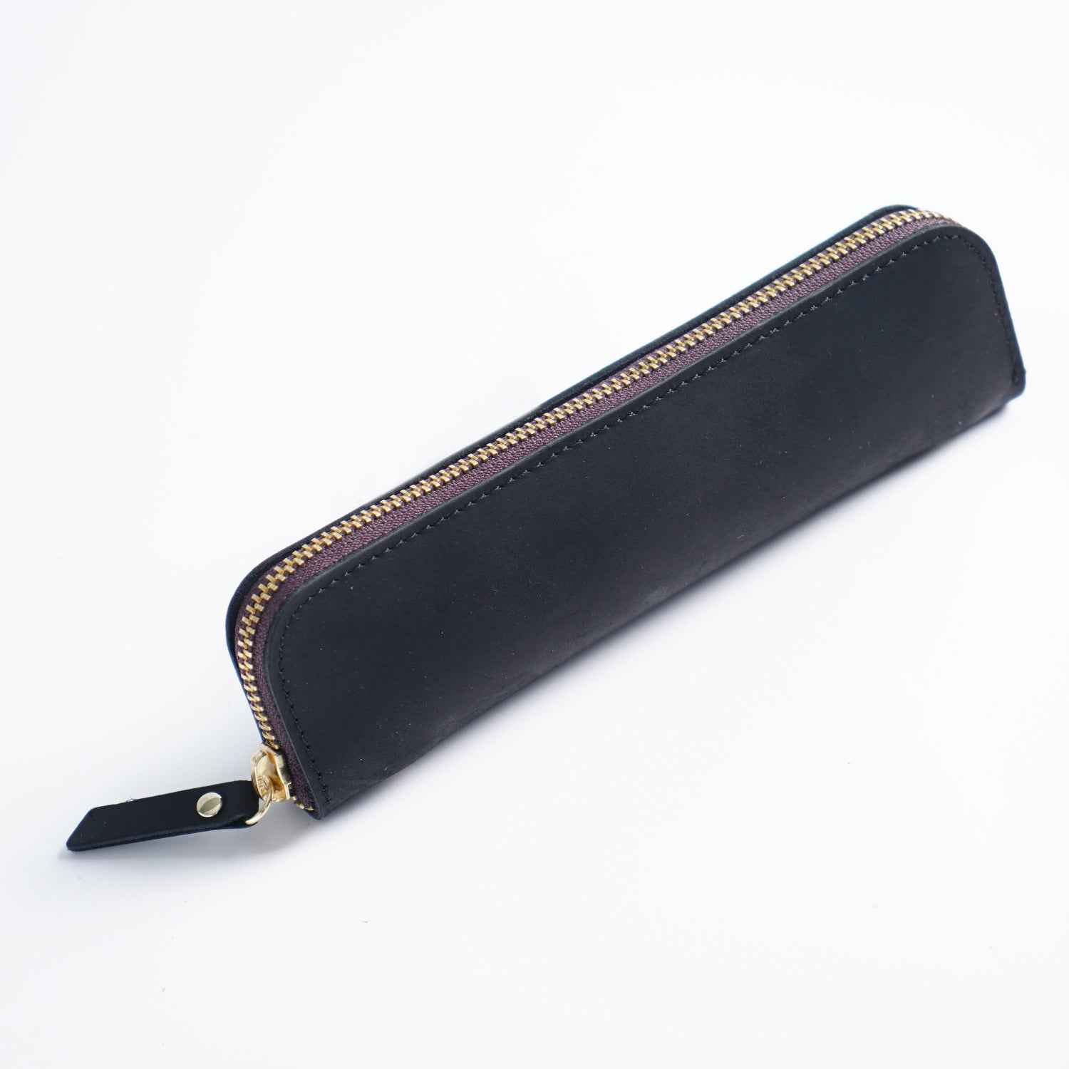 4 Divided Slots Zippered Leather Fountain Pen Case Pouch - TTpen