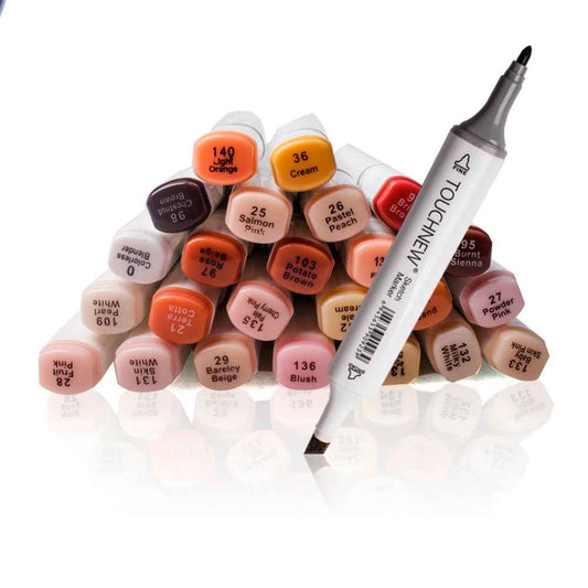 TOUCHNEW 36 Colors Skin Tone Art Alcohol Markers - TTpen