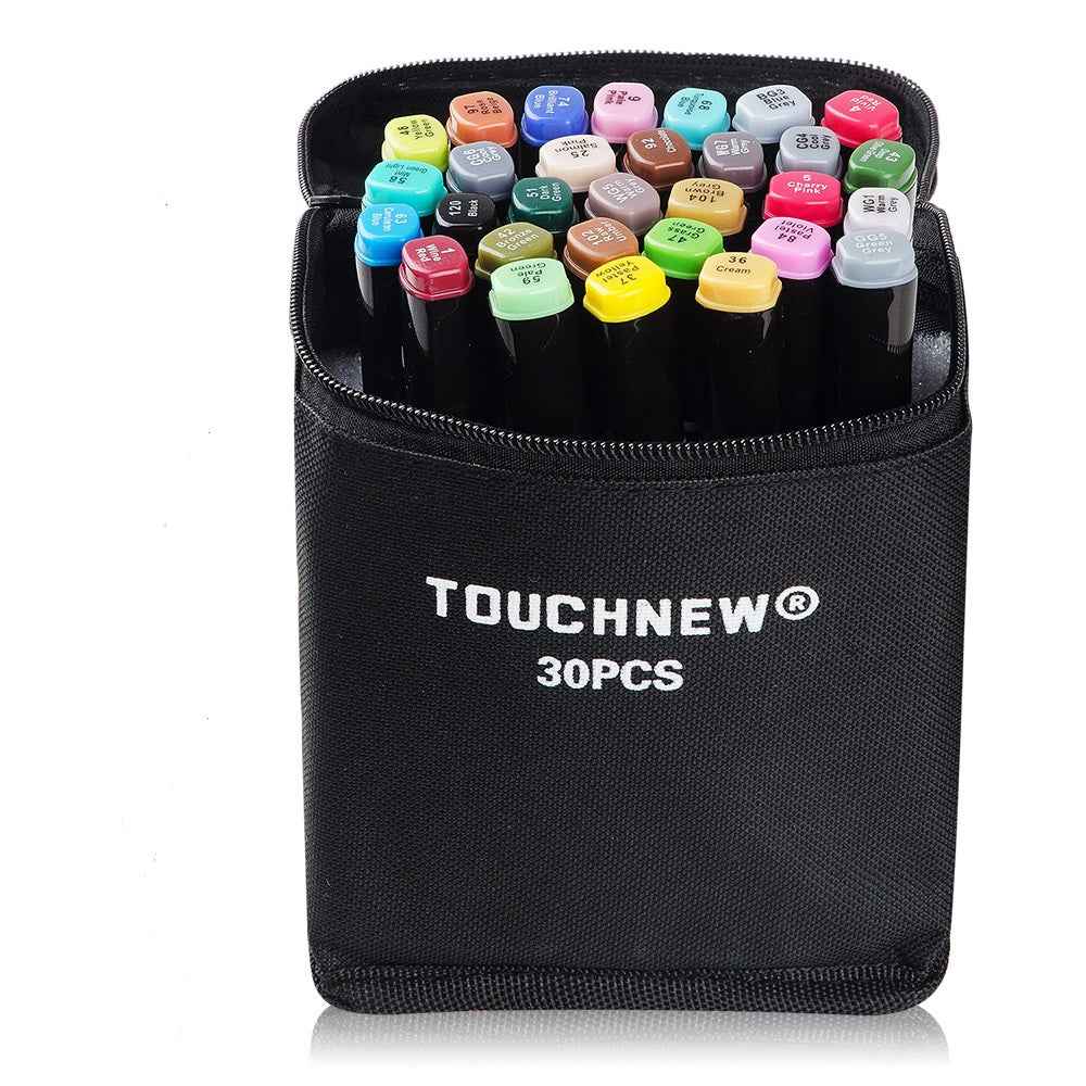 TOUCHNEW 30 Color Alcohol Twin Markers Brush Tip - TTpen