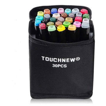 TOUCHNEW 30 Color Alcohol Twin Markers Brush Tip - TTpen