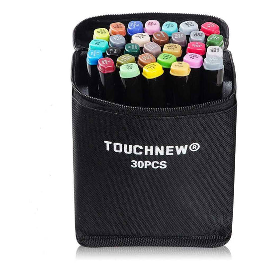 TOUCHNEW 30 Color Alcohol Twin Markers Brush Tip - TTpen