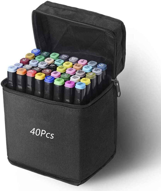 TOUCHNEW 40 Color Alcohol Twin Markers Brush Tip - TTpen