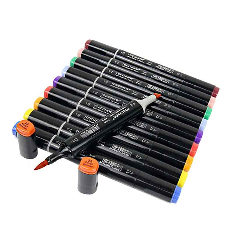 TOUCHNEW 80 Color Dual Tip Alcohol Brush Markers - TTpen