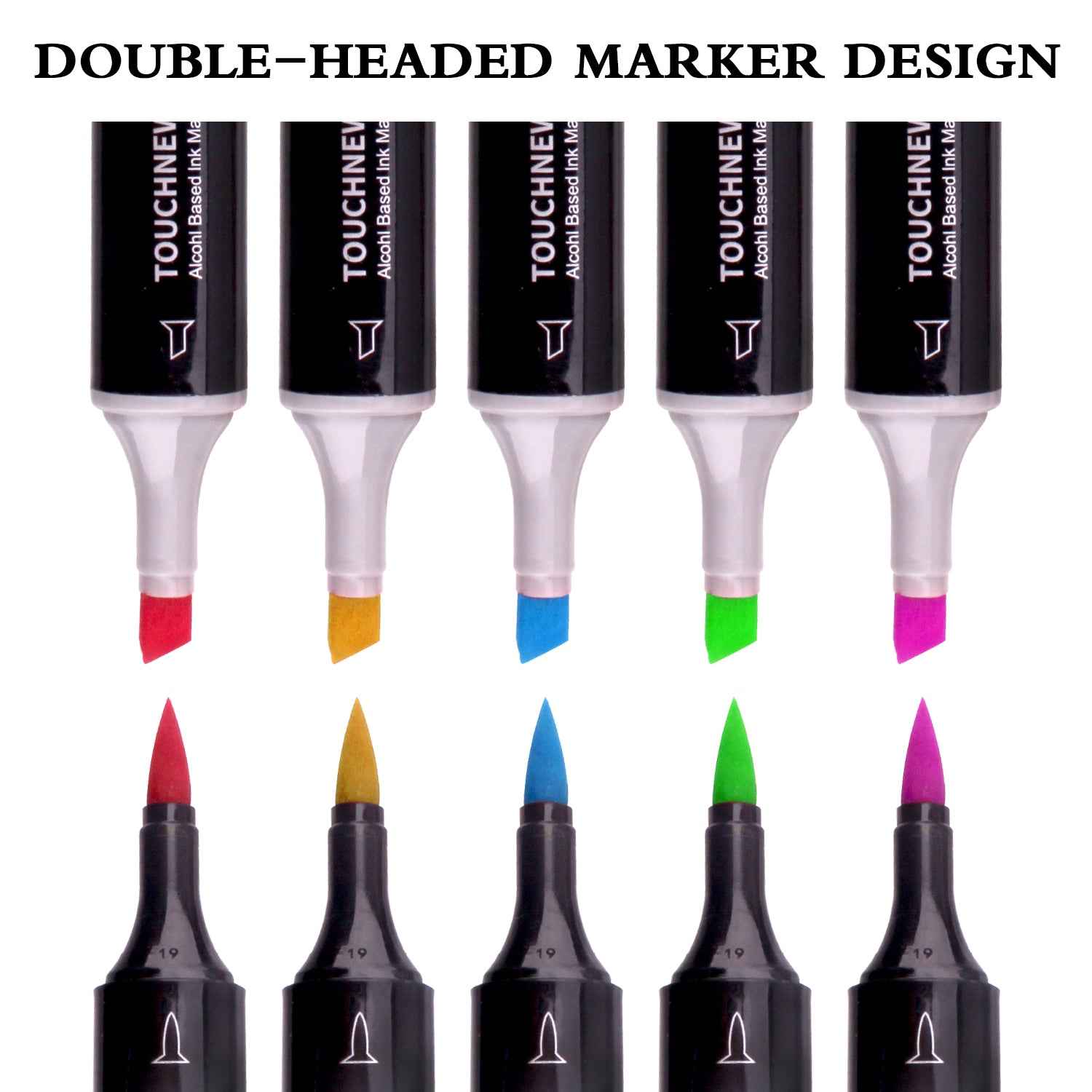 TOUCHNEW 30 Color Alcohol Twin Markers Brush Tip - TTpen