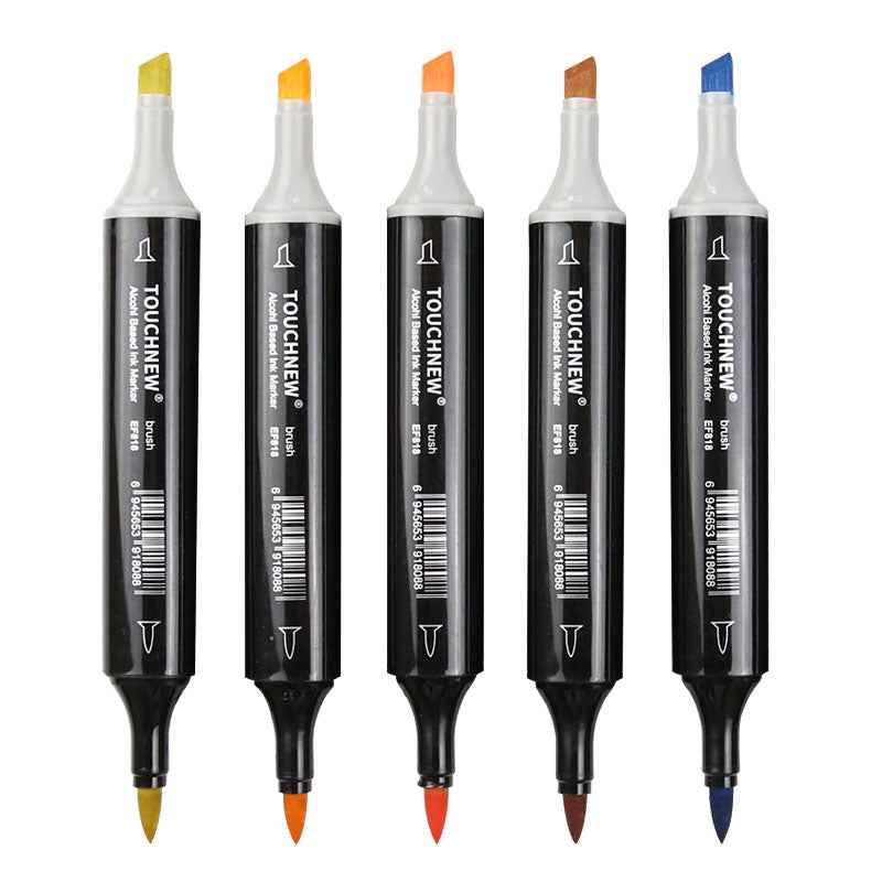TOUCHNEW Brush Markers 168 Full Colors Set Dual Tips Alcohol Based - TTpen