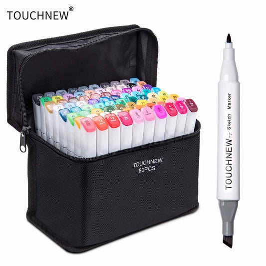 TOUCHNEW T7 80 Colors Alcohol Based Sketch Art Markers Manga Animation - TTpen