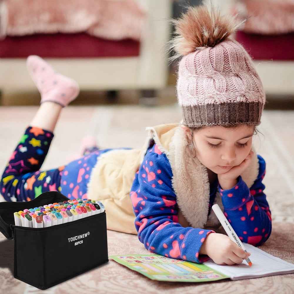 TOUCHNEW T7 168 Full Color Set Alcohol Based Sketch Art Markers - TTpen