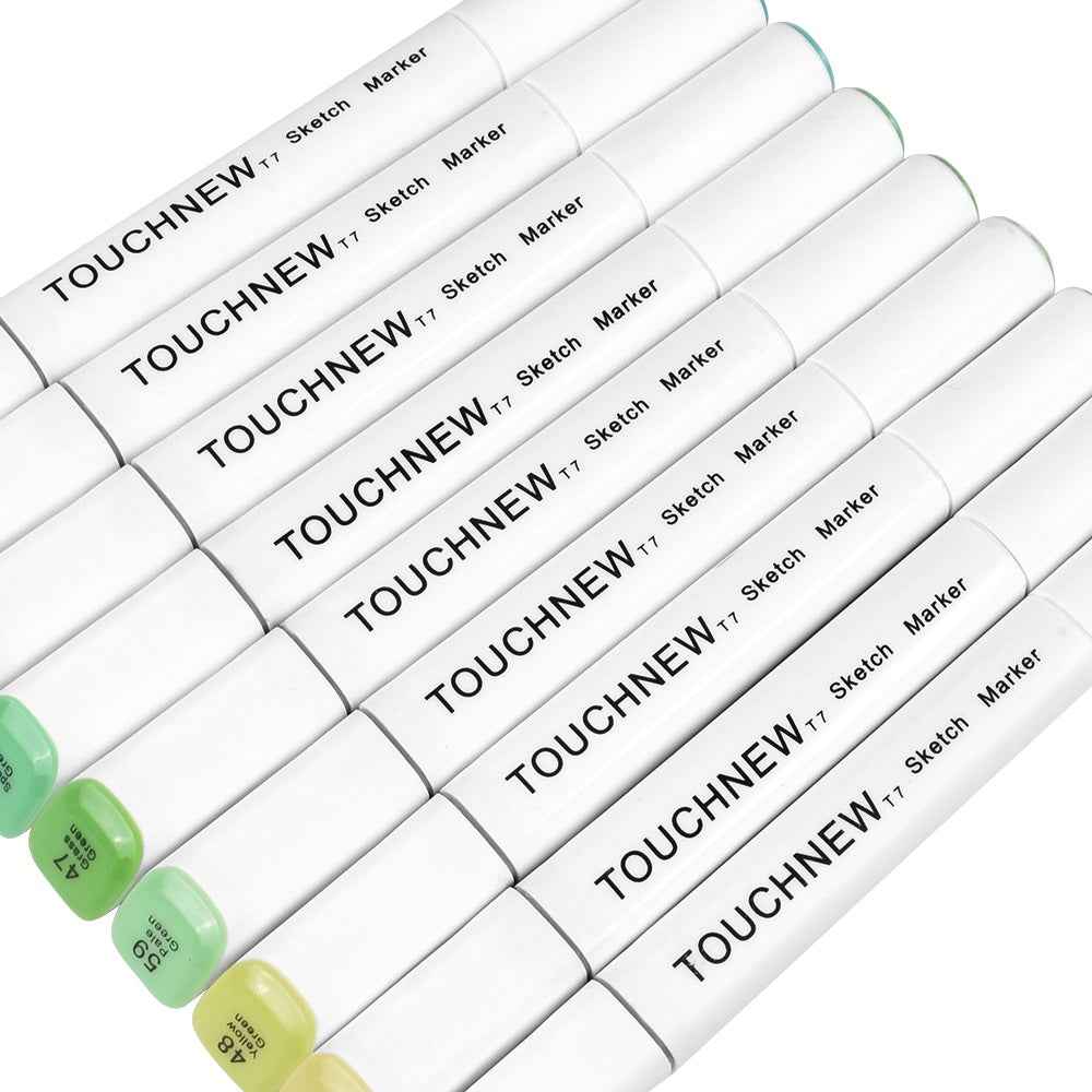TOUCHNEW T7 168 Full Color Set Alcohol Based Sketch Art Markers - TTpen