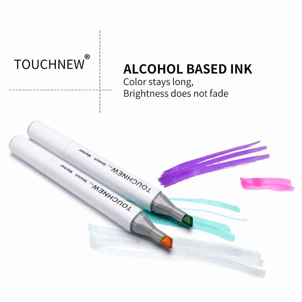 TOUCHNEW T7 80 Colors Alcohol Based Sketch Art Markers Manga Animation - TTpen