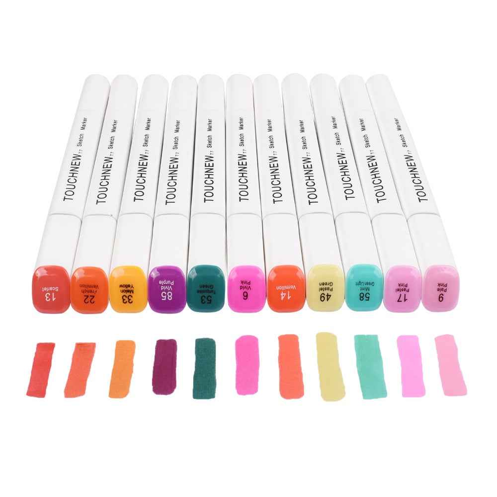 TOUCHNEW T7 168 Full Color Set Alcohol Based Sketch Art Markers - TTpen