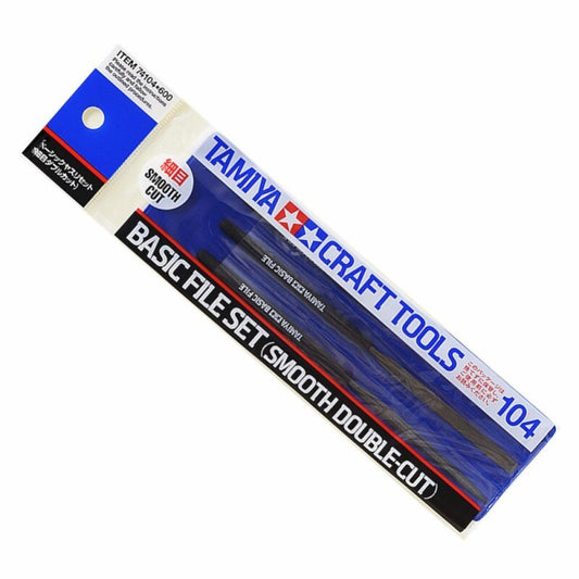 Tamiya 74104 Craft Tools - Basic File Set - Smooth Double-Cut
