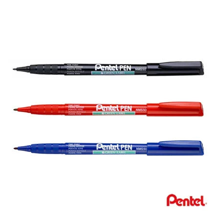 Pentel NMS50 Fine Point Permanent Marker 3 Pack