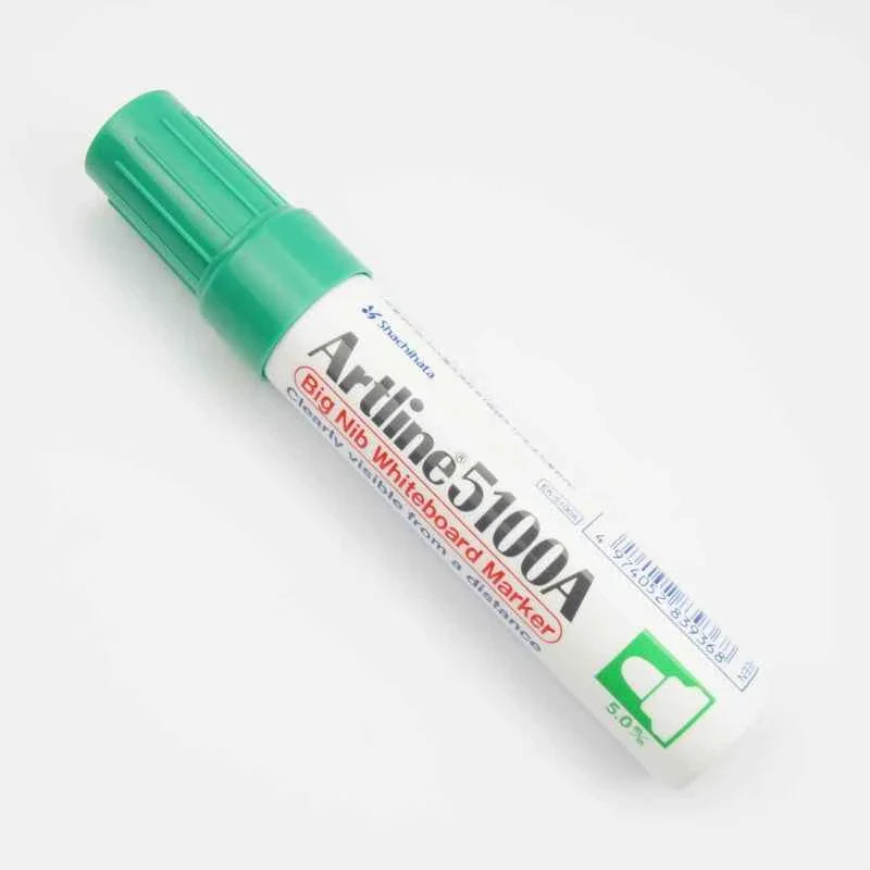 Artline 5100A Big Nib Whiteboard Markers - 5.0mm Bullet Tip - 4 Pack