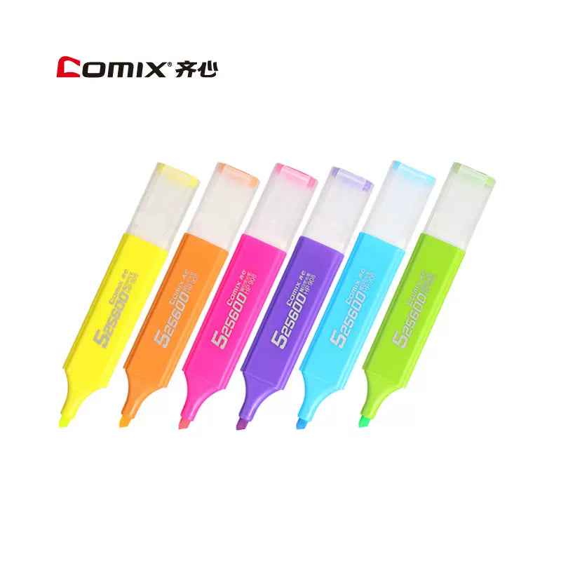 Comix HP908 10PCS Highlighters,1-5mm Chisel Tip,6 Colors - TTpen
