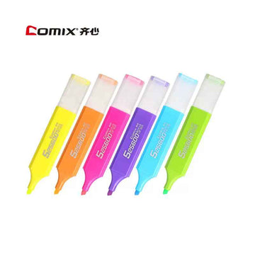 Comix HP908 10PCS Highlighters,1-5mm Chisel Tip,6 Colors - TTpen