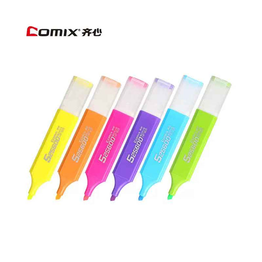 Comix HP908 10PCS Highlighters,1-5mm Chisel Tip,6 Colors - TTpen