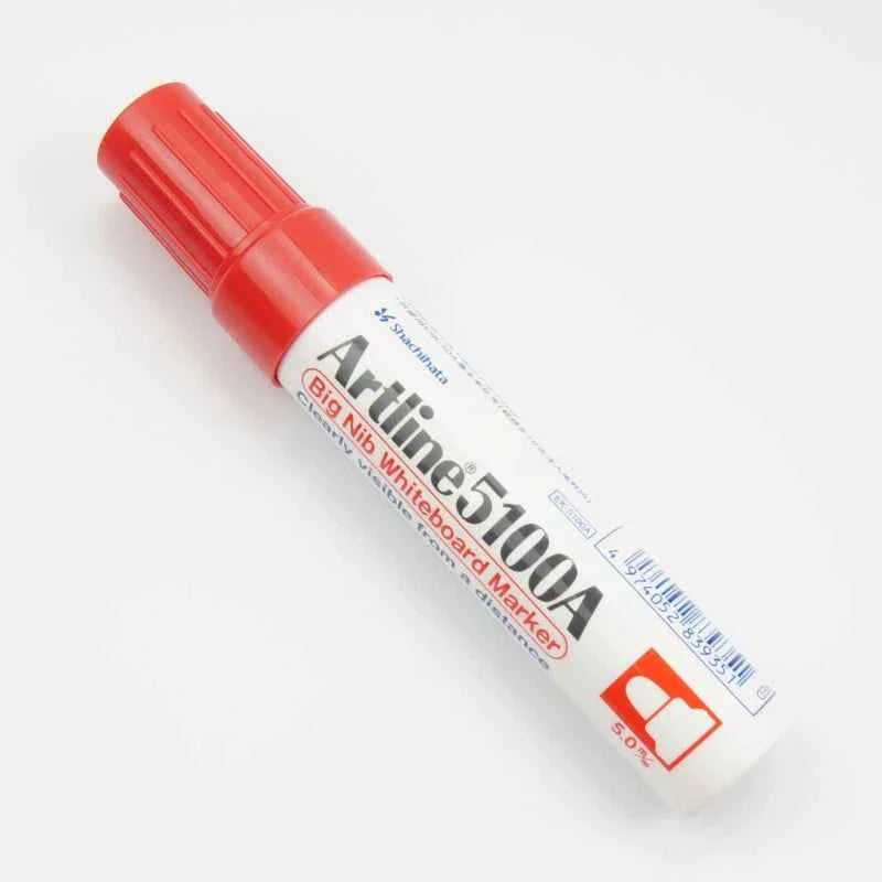 Artline 5100A Big Nib Whiteboard Markers - 5.0mm Bullet Tip - 4 Pack