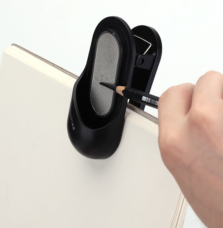 TENWIN Pencil Grinder with Clip Set 2-Pack for Artists and Sketchers