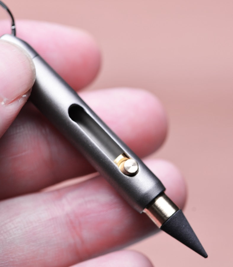 Pocket-Sized Titanium Everlasting Pencil – Hangable Mini Pen for EDC