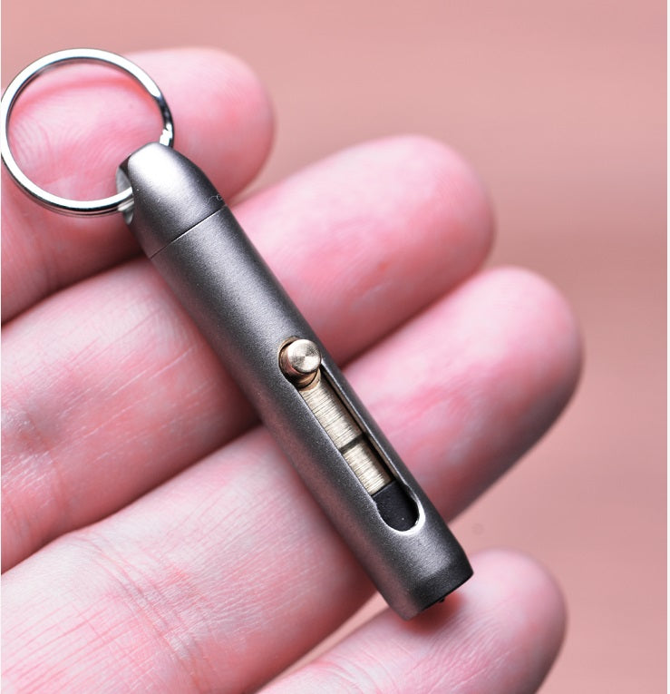 Pocket-Sized Titanium Everlasting Pencil – Hangable Mini Pen for EDC