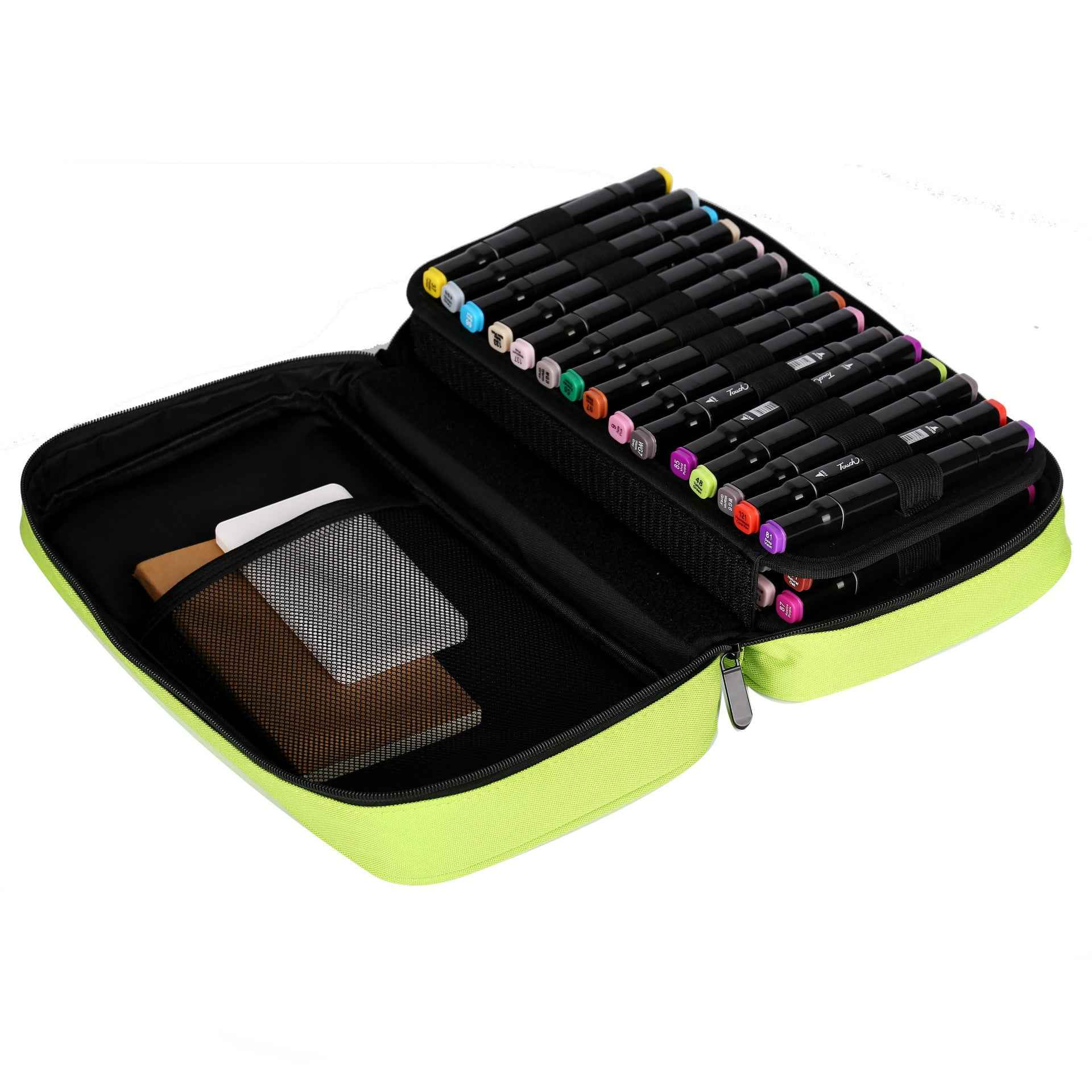 Markers Pen Case 40 Slots Holder with Carrying Handle - TTpen