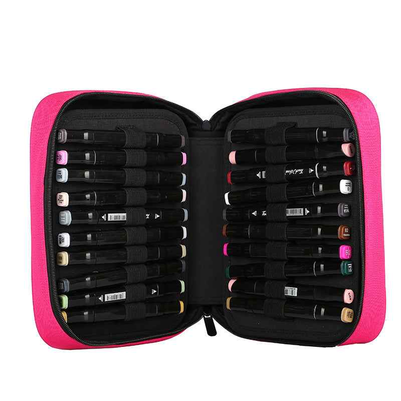 Markers Pen Case 40 Slots Holder with Carrying Handle - TTpen