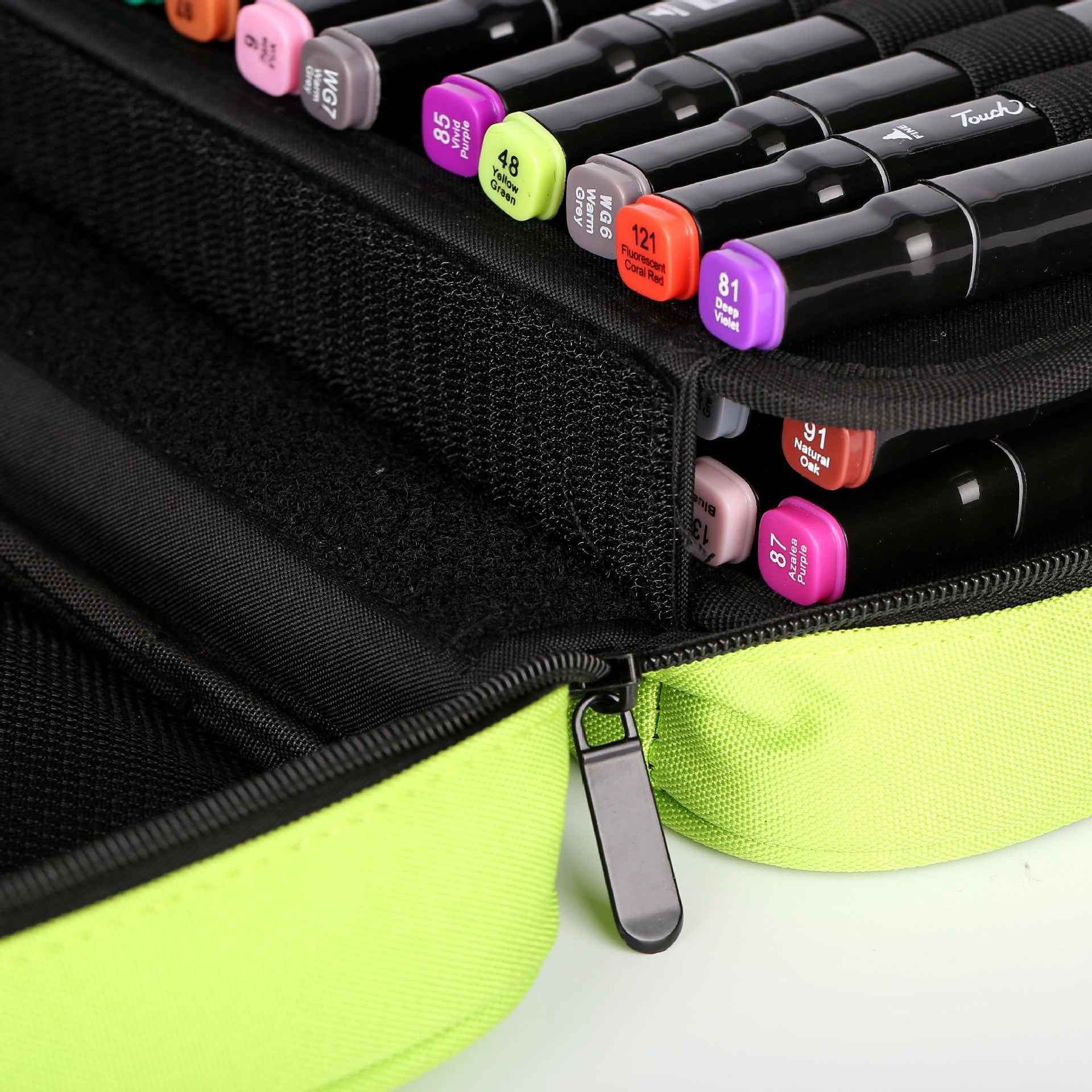 Markers Pen Case 40 Slots Holder with Carrying Handle - TTpen