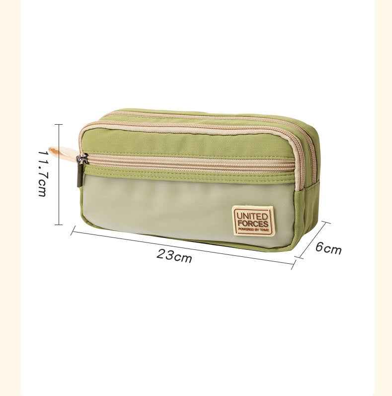 TOME United Forces 3-Layer Large Capacity Pen Bag Pencil Storage Pouch