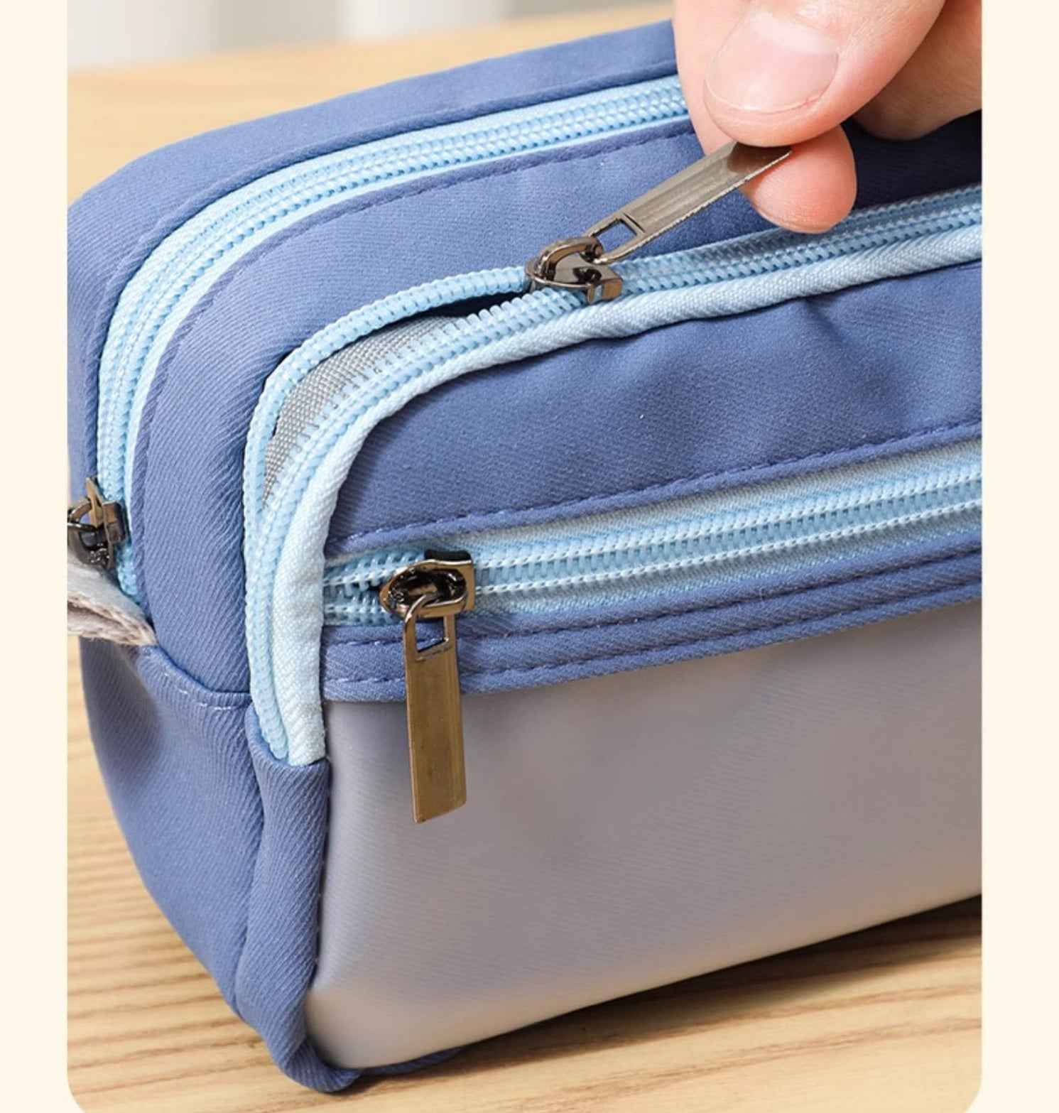 TOME United Forces 3-Layer Large Capacity Pen Bag Pencil Storage Pouch