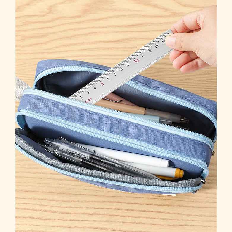 TOME United Forces 3-Layer Large Capacity Pen Bag Pencil Storage Pouch