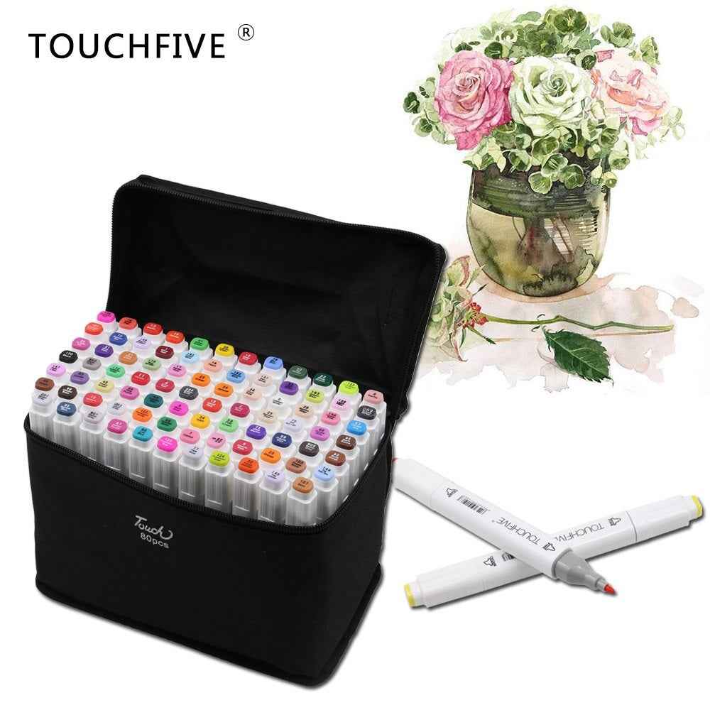 TouchFive Twin Markers 80 Color Animation Design Set - TTpen
