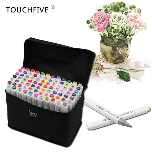 TouchFive Twin Markers 80 Color Animation Design Set - TTpen