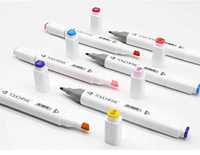 TouchFive Twin Markers 168 Full Colors Art Sketch Alcohol Based Pen Set - TTpen