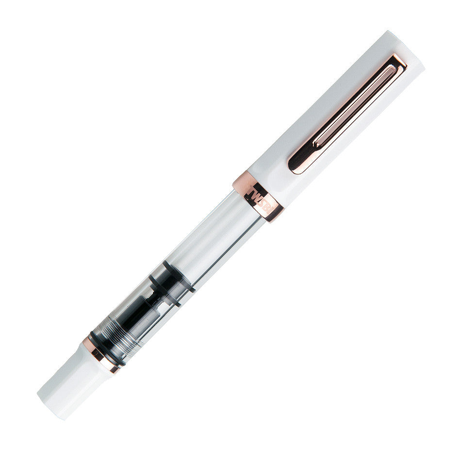 TWSBI Eco Fountain Pen White With Rose Gold Trim