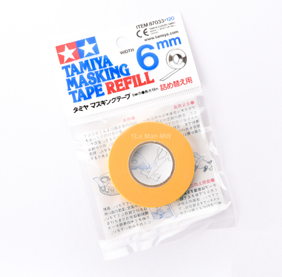 Tamiya 6mm Masking Tape with 2pcs Refills