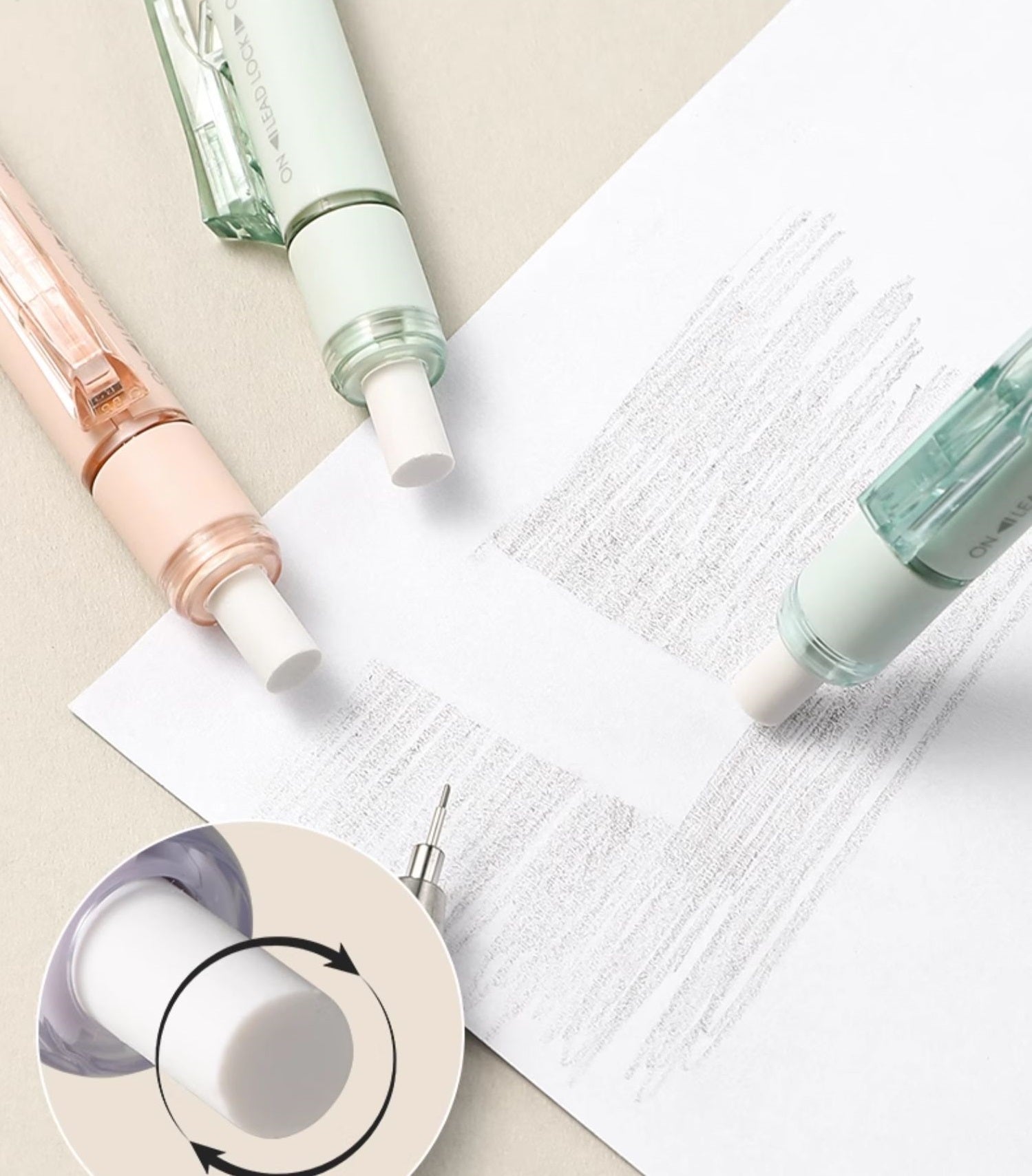 Tombow Japan Automatic Pencil with Eraser Mineral Color Series 0.5mm