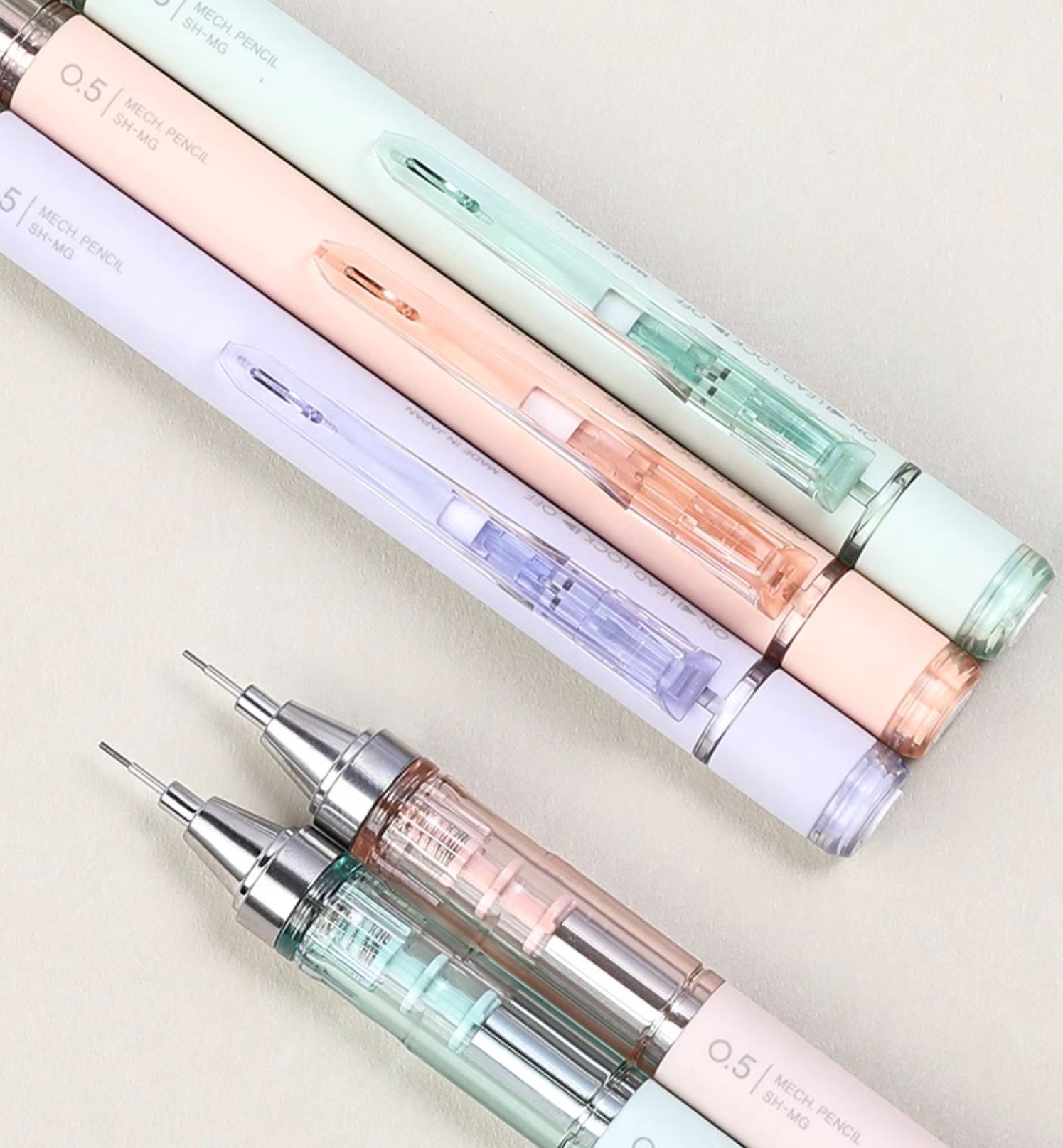 Tombow Japan Automatic Pencil with Eraser Mineral Color Series 0.5mm
