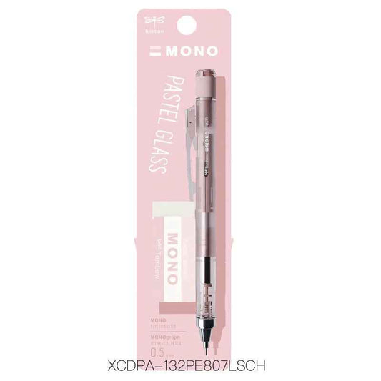 Tombow MONO Graph Mechanical Pencil Pastel Glass Color with Eraser 0.5mm