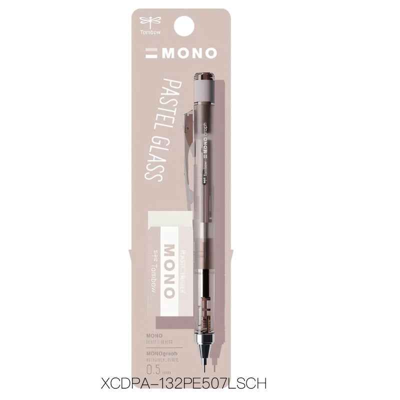 Tombow MONO Graph Mechanical Pencil Pastel Glass Color with Eraser 0.5mm
