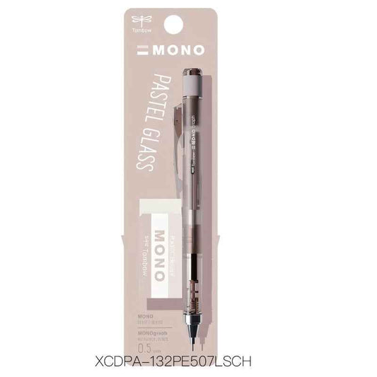 Tombow MONO Graph Mechanical Pencil Pastel Glass Color with Eraser 0.5mm