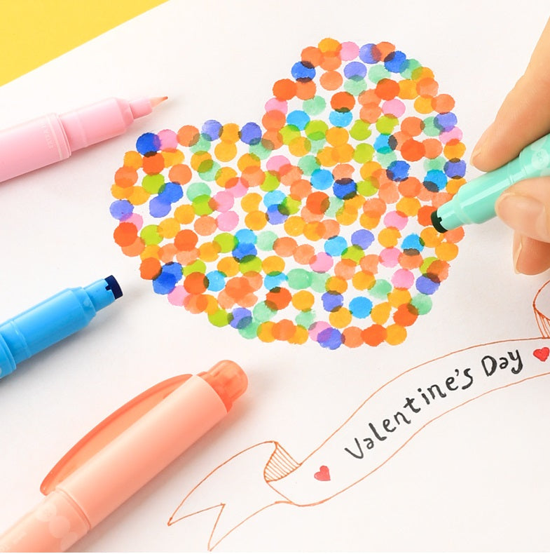 Tombow Play Color Dot Felt Tip Pen Set 3/12 Colors