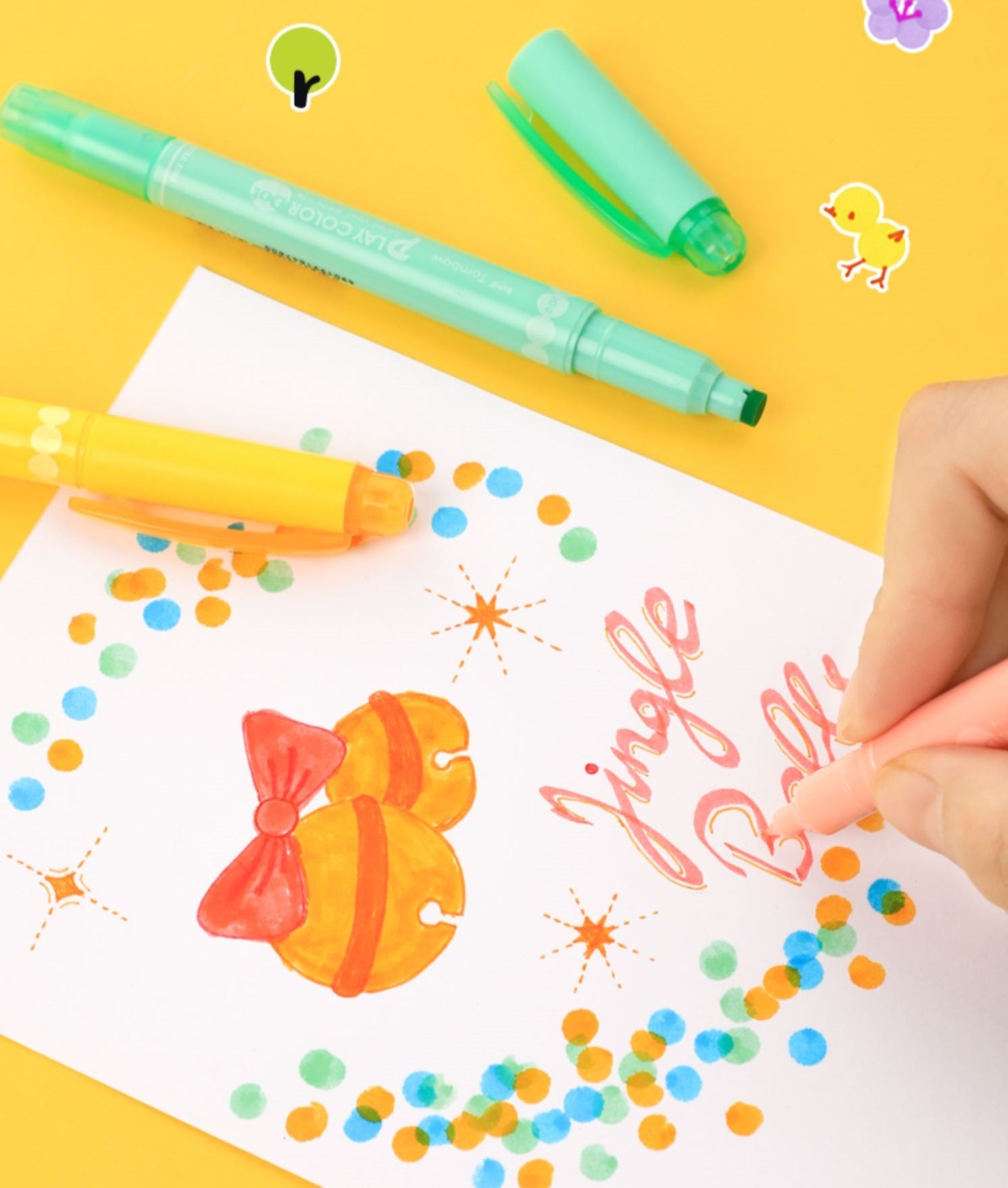 Tombow Play Color Dot Felt Tip Pen Set 3/12 Colors