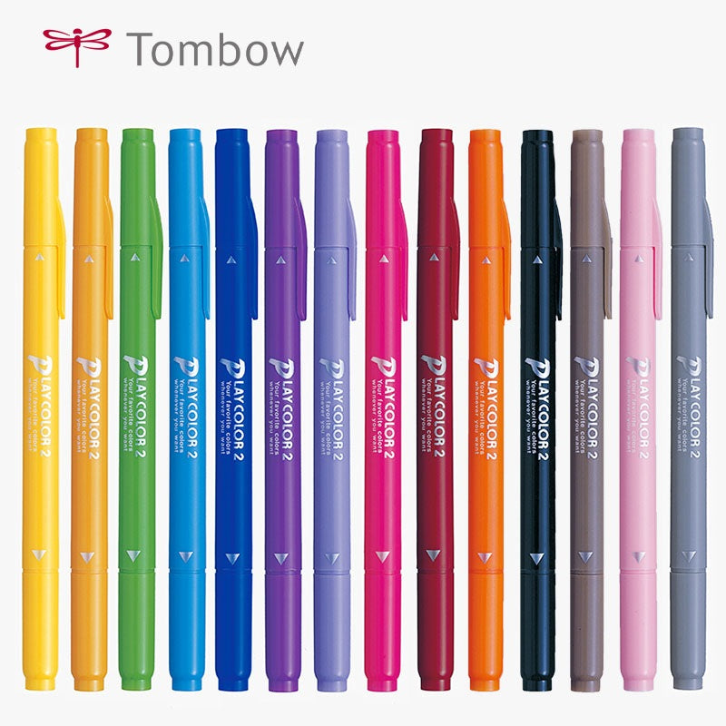 Tombow Play Color 2 Felt Tip Pen Set 12/24/36 Colors