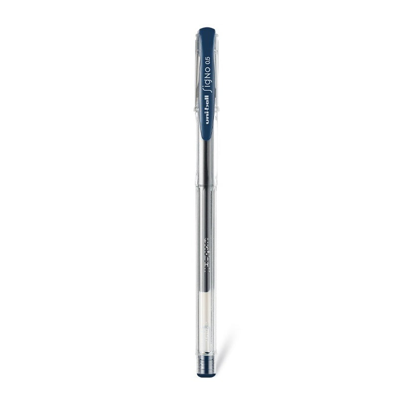 Uni-ball Signo UM-100 Gel Ink Pen - 0.5 mm -10Pcs Blue Dark
