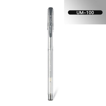 Uni-ball Signo UM-100 Gel Ink Pen - 0.8 mm -10Pcs Silver