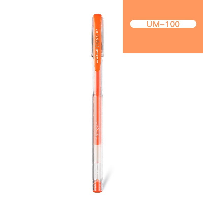 Uni-ball Signo UM-100 Gel Ink Pen - 0.7 mm -10Pcs Orange