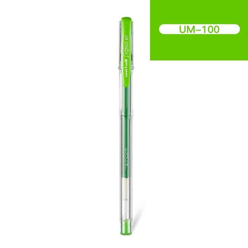 Uni-ball Signo UM-100 Gel Ink Pen - 0.7 mm -10Pcs Light Green